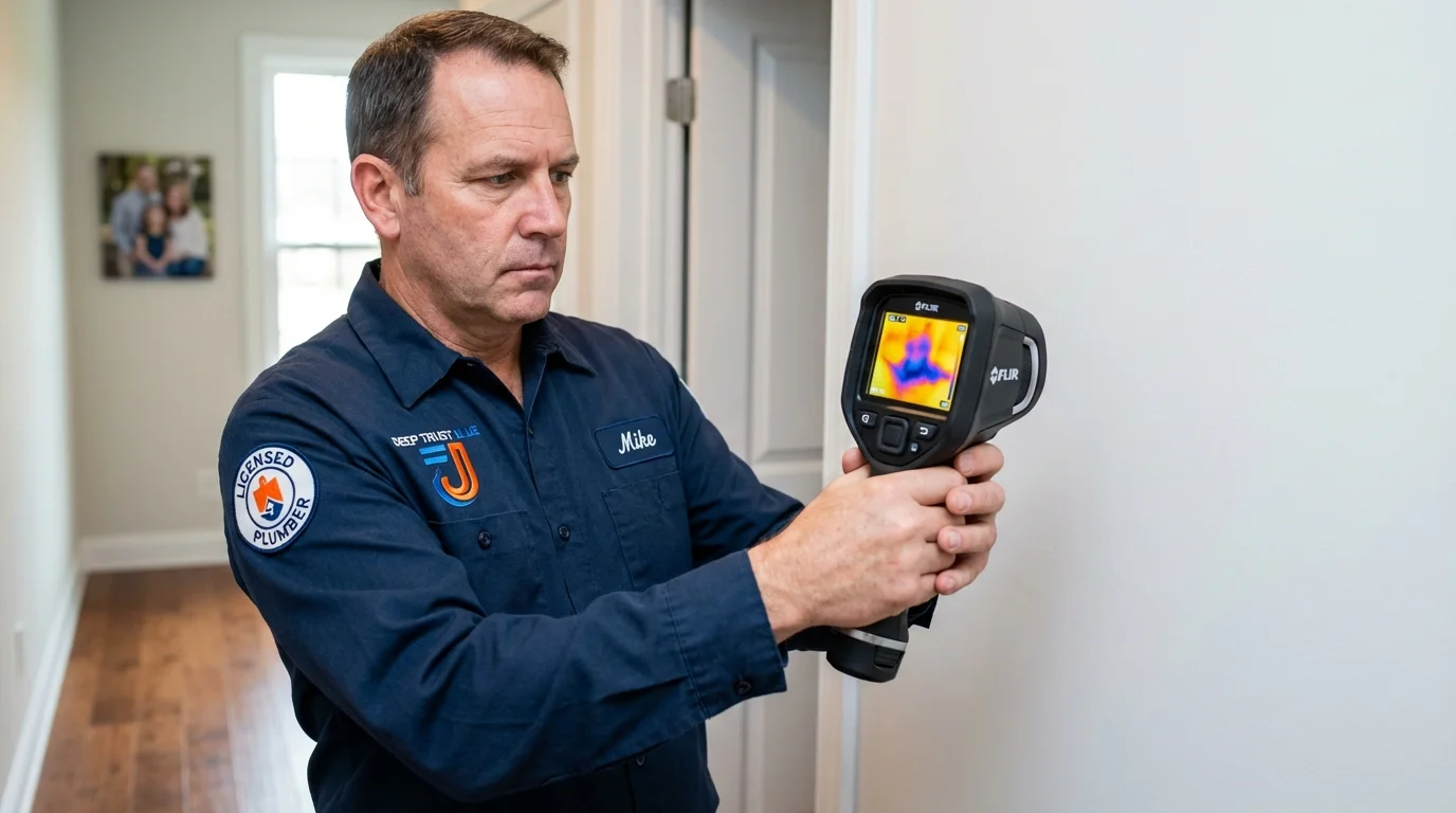 Thermal imaging leak detection by Johns Plumbing LLC in Fleetwood